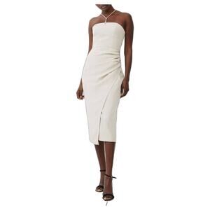 geisha designs pleated cape v neck maxi dress Geisha Designs High-Neck Layered Cape
